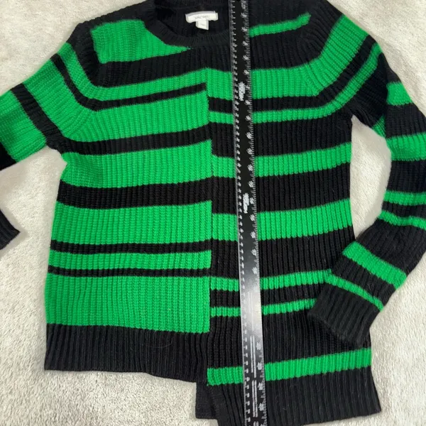 Nine West XS‎ Green And Black Knit Sweater - Image 5