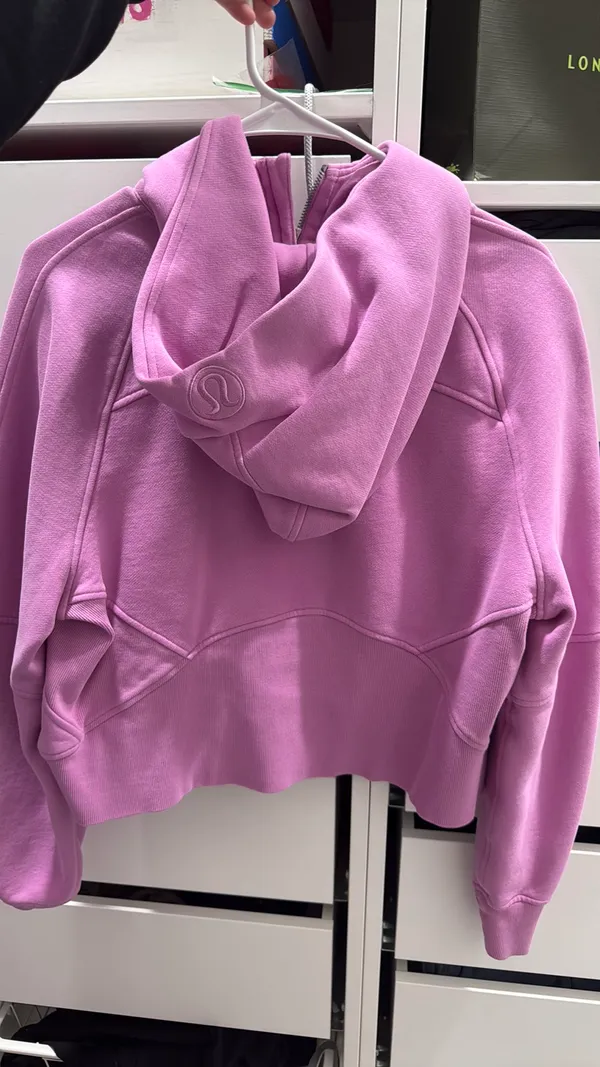 Lululemon Pink Scuba Half-Zip Hoodie Oversized M/L - Image 2