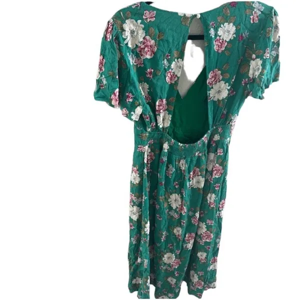✨blue blush floral green midi dress✨ - Image 10