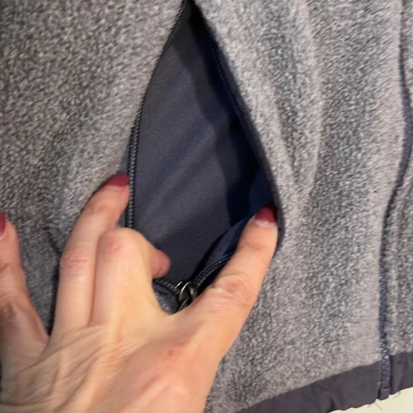 The North Face Polortec Womens Jacket Gray Purple‎ Medium - Image 7