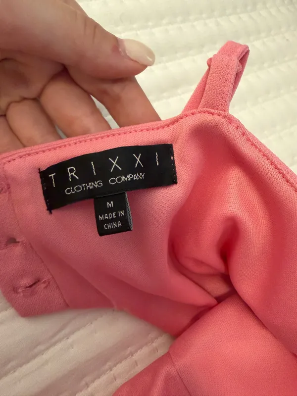 Pink ruffle mini dress - Image 3