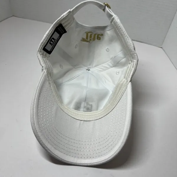 Kansas City Royals Ladies Night Out White Hat Ballcap Gold Crown Miller lite - Image 4