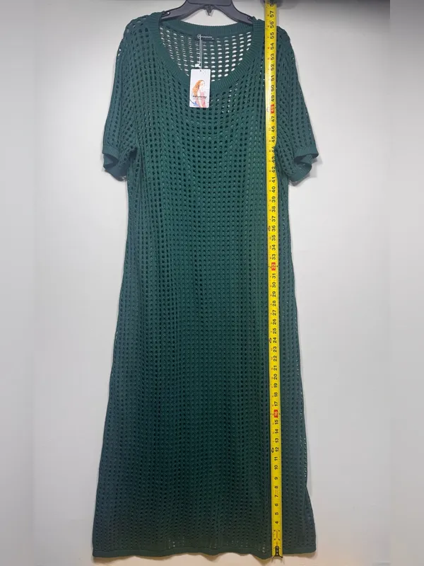PRETTYGARDEN Eyelet Cover Up Dress Summer Vacation Resort Maxi Dress size XXL nw - Image 3