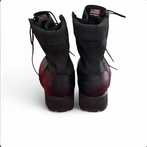 Black Tactical Boots Size 5 - Image 2
