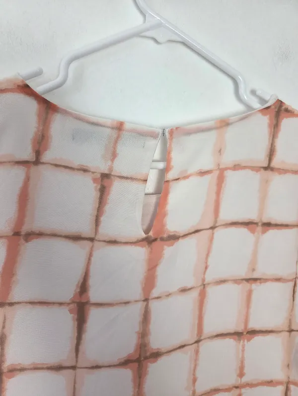 Apt.9 Pink Windowpane Print Camisole Sleeveless Blouse Preppy Plus Size XXL - Image 7