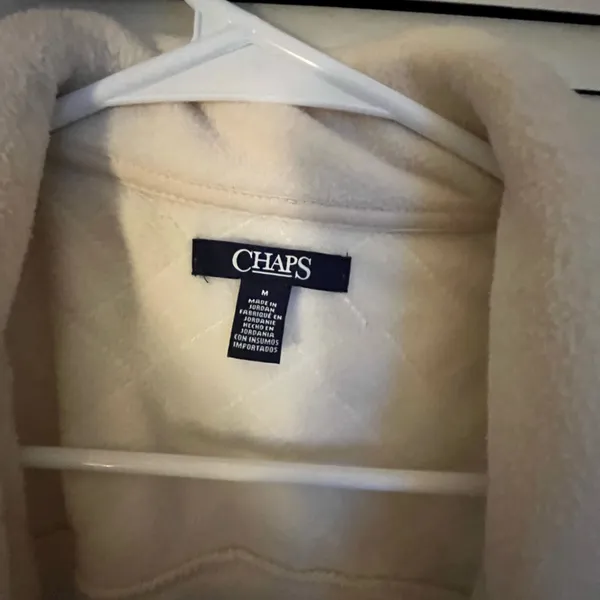 Chaps Off-White Quilted Vest - Image 2