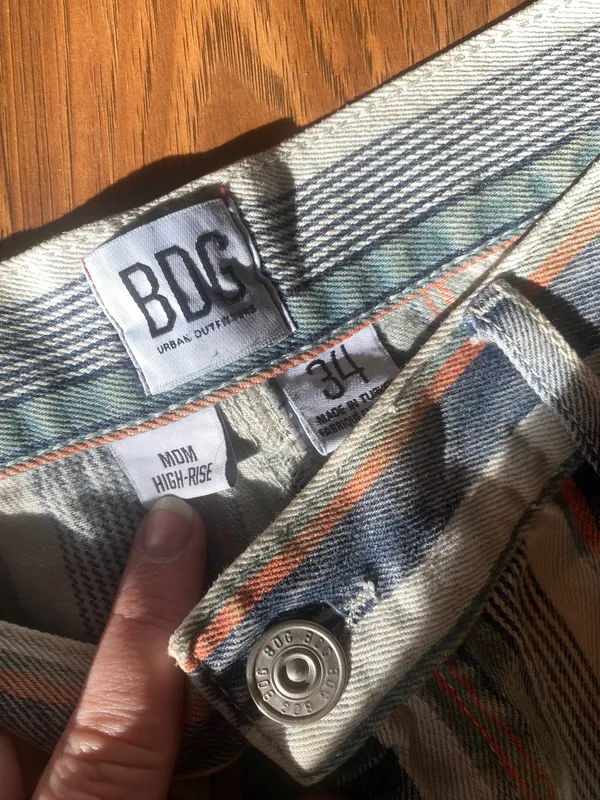 Mom High Tise Striped Shorts Urban Outfiters - Image 2