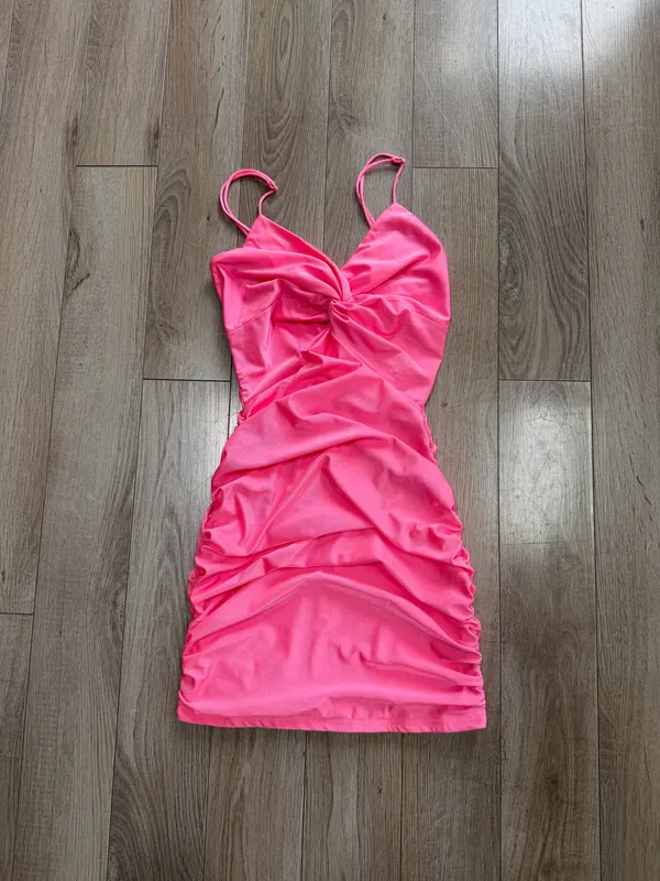 Lucy in the Sky Mini Dress Pink  - Image 2