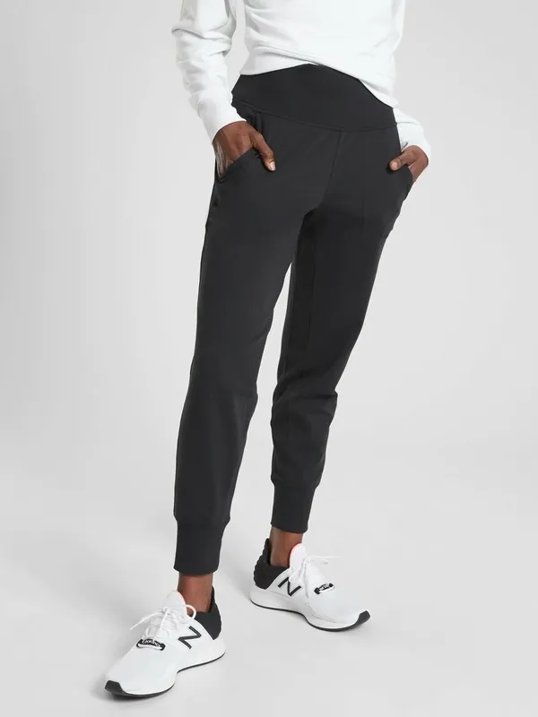 ATHLETA Venice Jogger Pants Travel Athleisure Yoga in Black Size S - Image 4