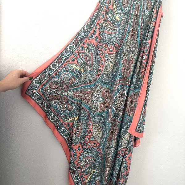 Anthropologie Tiny Size-S Flowy Midi Dress Handkerchief Hem‎ Lounge Sleep - Image 9