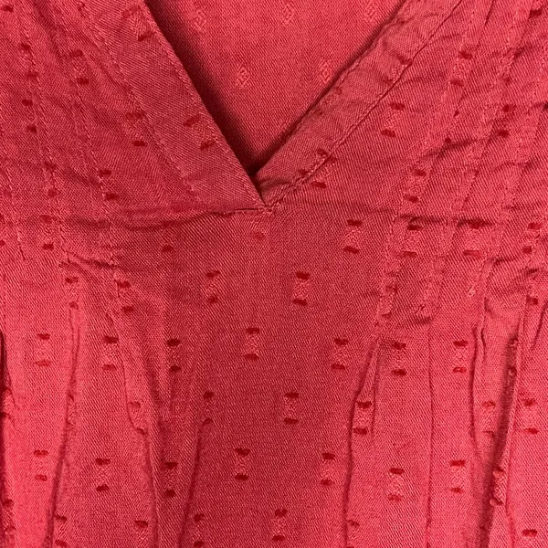 Bohochic Peasant Old Navy Brick Red Long Sleeve Tunic Shirt Dress Women’s Small - Image 2