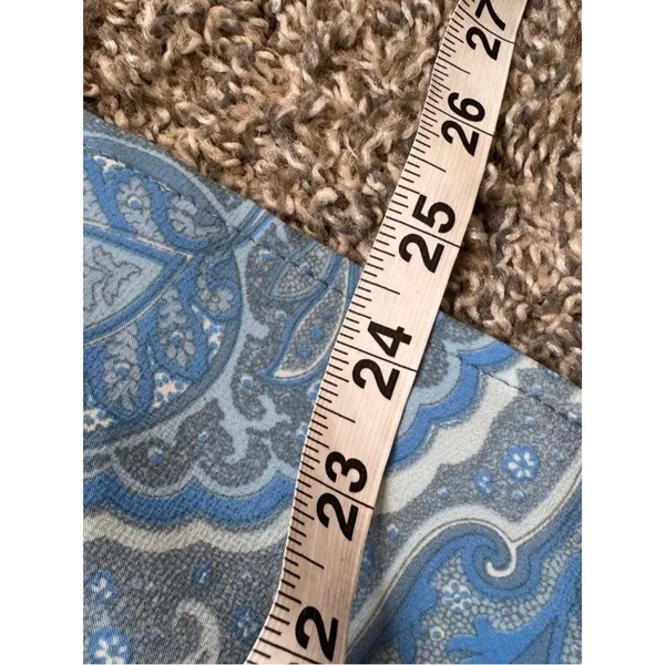 Vintage Blue Paisley Slip Mini Skirt Womens S Y2K 90s Summer Casual Girly - Image 4