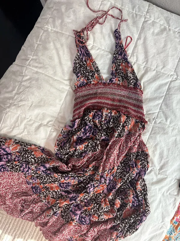 Free people’s Intimately Floral Print Gabriella halter midi dress - Image 3