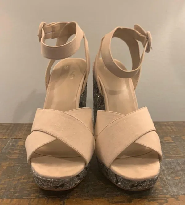 Chunky Glitter Heels  - Image 2