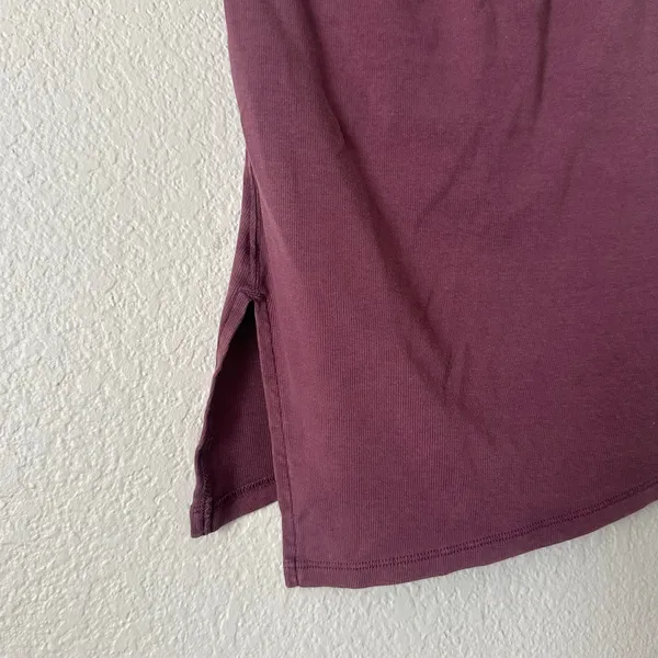 Free People We The Free Lola Side Tube Top with Asymmetric Hem Mauve - Image 3