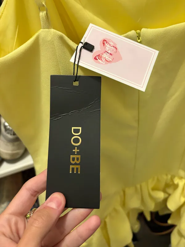 DO+BE Yellow Semi Formal Dress - Image 5