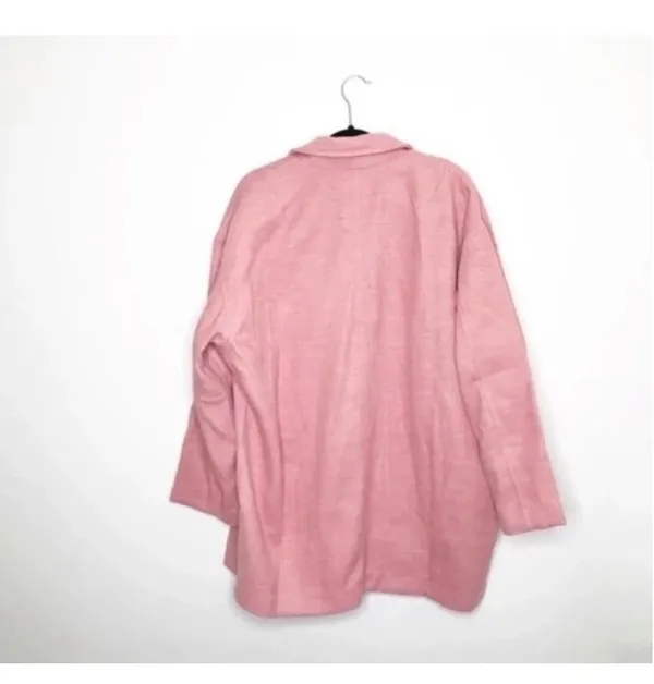 Free People Dusty Pink Oversized Blazer L - Image 3