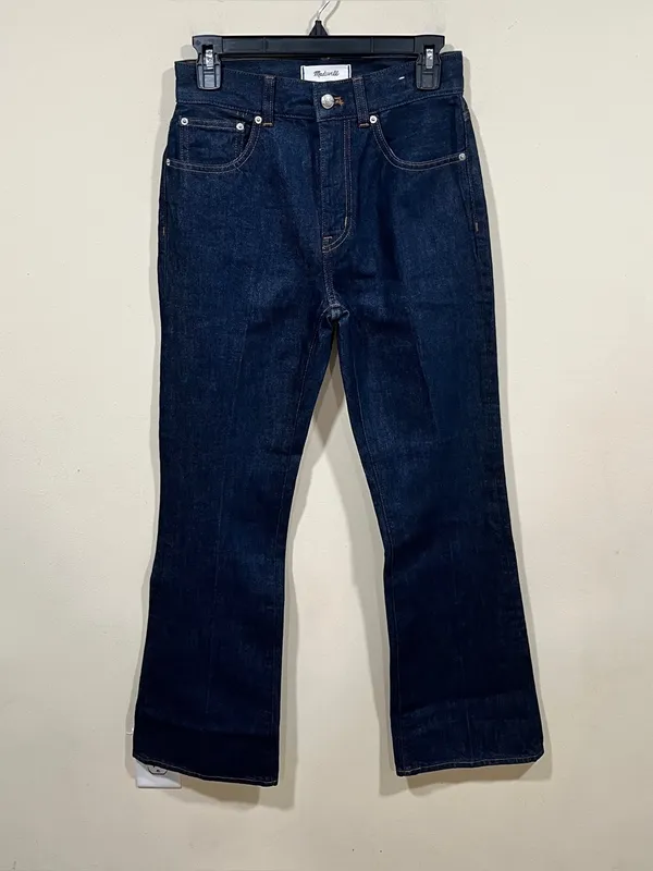 NWT Madewell The Vintage Flare Jean size 25 denim blue dark high rise - Image 8