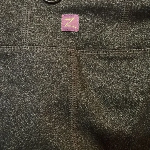 Zobha Charcoal Gray Flare Yoga Pants - Image 5