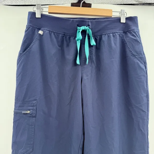 Figs Zamora Freex‎ Lined Jogger Scrub Pants in Navy Blue Sz M Nurse Doctor Vet - Image 2