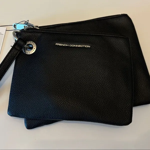 NWT French Connection Lara pebble double slim‎ pouches wristlet - Image 2