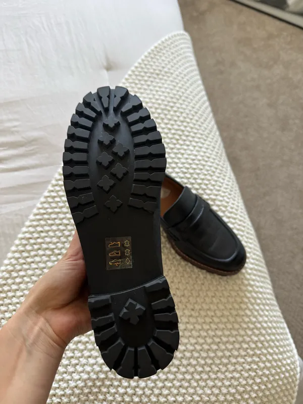 Madewell The Corinne Lugsole Loafers - black size 8 - Image 9