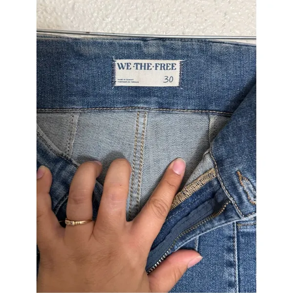 Free People We The Free Jayde Flare Jeans Night Sky size 30 Y2K dramatic flare - Image 6