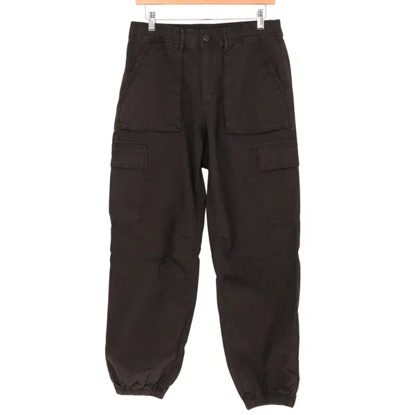 American Eagle Outfitters Cargo Jogger Pants Womens 6 Black Stretch Tapered Leg - Image 2