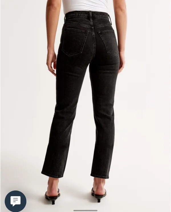 Abercrombie High-Rise Ankle Straight Jeans - Image 3