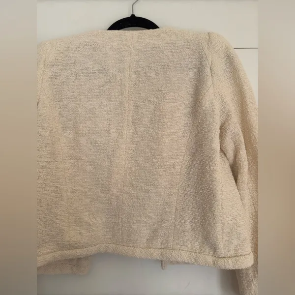 Zara cream Boucle Jacket - Image 7