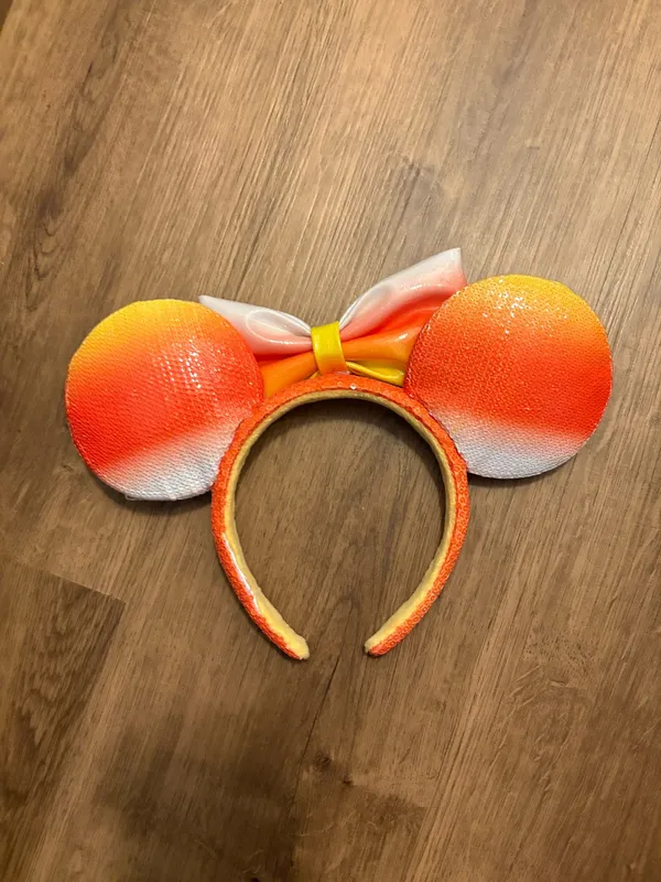 Disney Halloween Candy Corn Mickey Ear Headband - Image 2