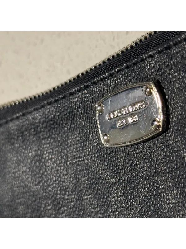 Michael Kors‎ Logo Belt Bag Black Gray Brown Waist Fanny Pack Purse Sz Medium - Image 7