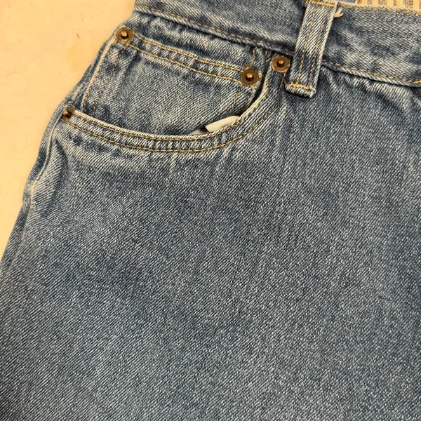 Y2K Baggy Jeans, Wide Leg, Mid Rise, Carpenter/Skater style, Petite/Ankle Crop - Image 4