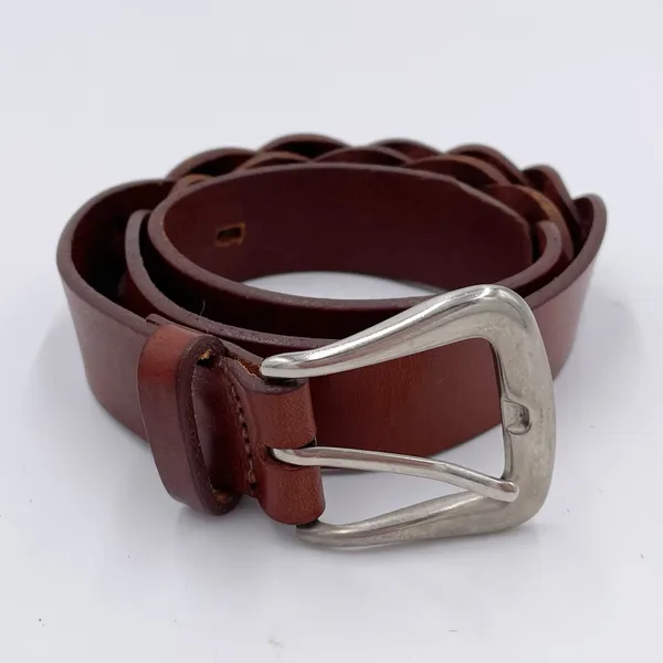 Vintage Y2K The Limited Too Deep Brown Leather Braided Belt Size Small Western - Image 5