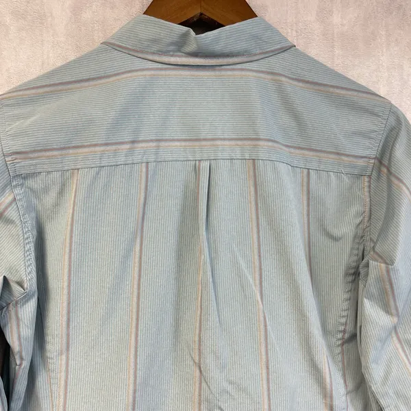 Patagonia Womens La‎ Reina Button Down Shirt Size 8 Striped Hiking Gorp Granola - Image 8