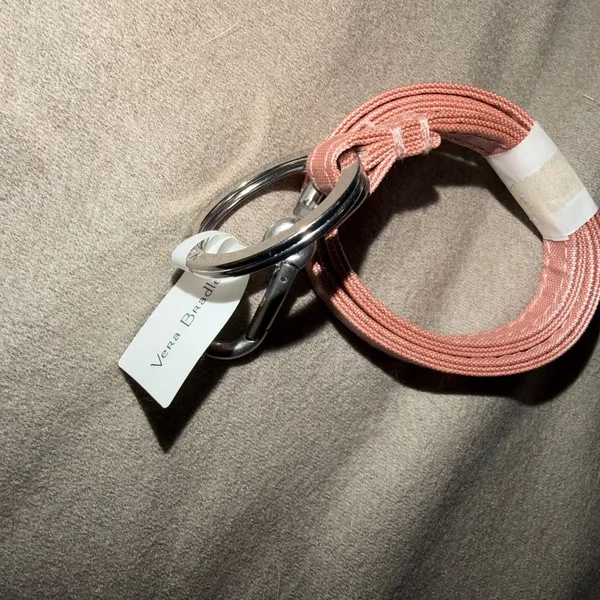 Vera Bradley Rose Quartz Lanyard 25175-M97 Pink Woven Neck Strap New with Tags - Image 5