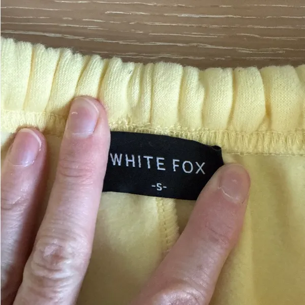 White Fox Vol 1 Sweatpants Size S in Yellow - Image 3