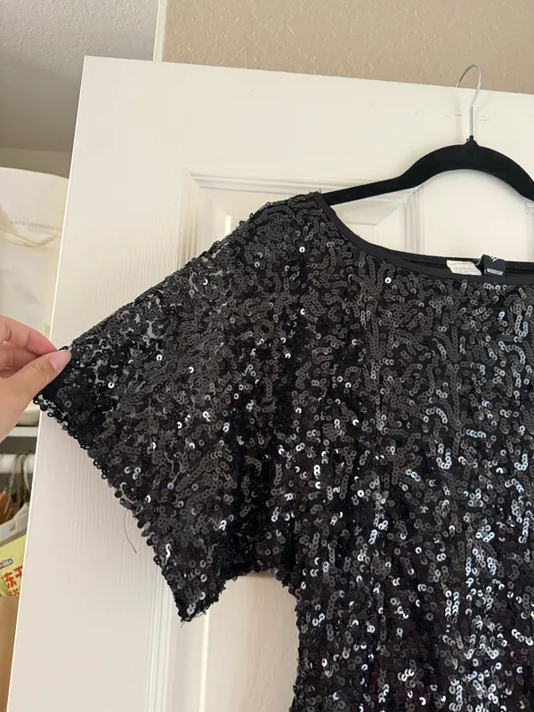 Windsor Black Sequin Dress - Image 2