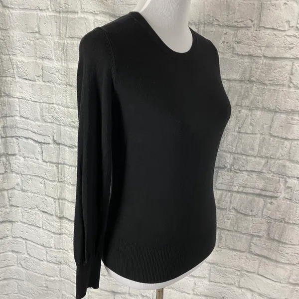 women M Crewneck Longsleeve classic sweater black - Image 4