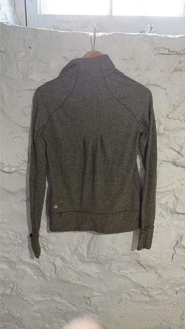 Lululemon Zip-Up Jacket 6 Green - Image 4