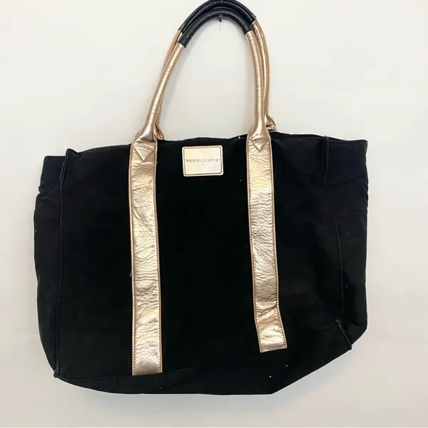 Victoria’s Secret rose gold canvas large tote bag - Image 2