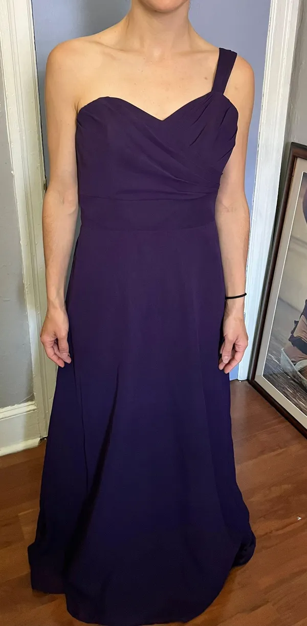 Purple Bridesmaid Dress Size 10 - Image 4