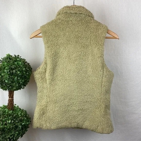 Patagonia Tan Los Gatos Sleeveless Zip Up Soft Teddy Sherpa Vest M - Image 3