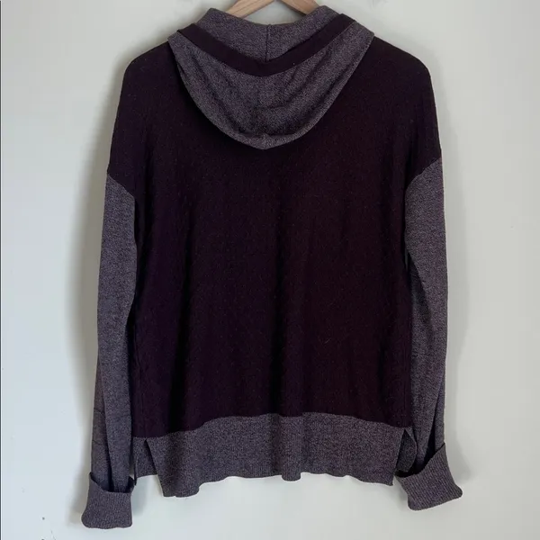 SmartWool Women's Shadow Pine Hoodie Sweater Wool Blend Med Baselayer Textured‎ - Image 5