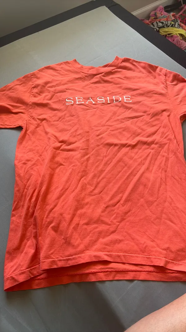 Seaside coral orange tshirt - Image 2