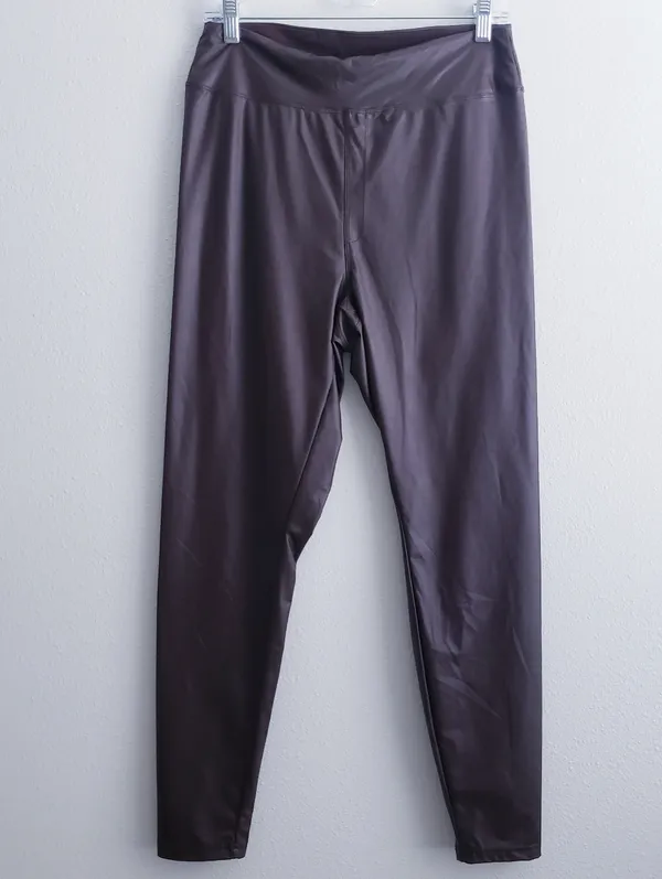Offline By Aerie Goals Gloss High Waisted Pleather Leggings - Image 3