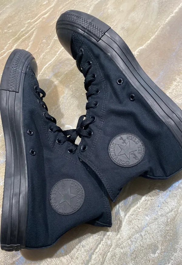 Converse Chuck Taylor All Star Unisex Black Sneakers Women’s 10.5 (See all Pics) - Image 7