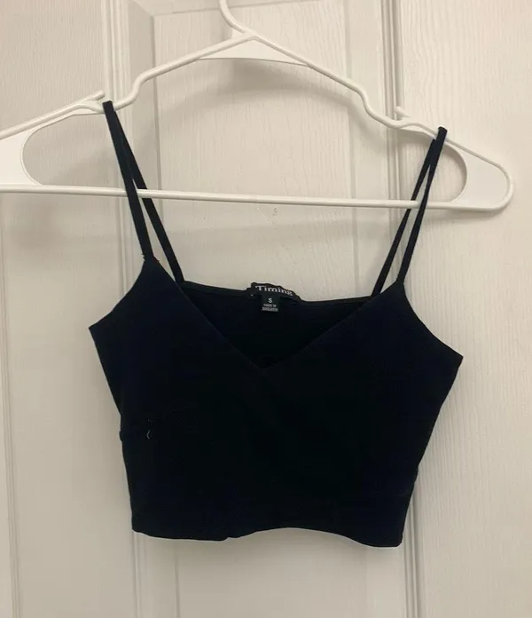 Timing Black Crop Top - Image 3