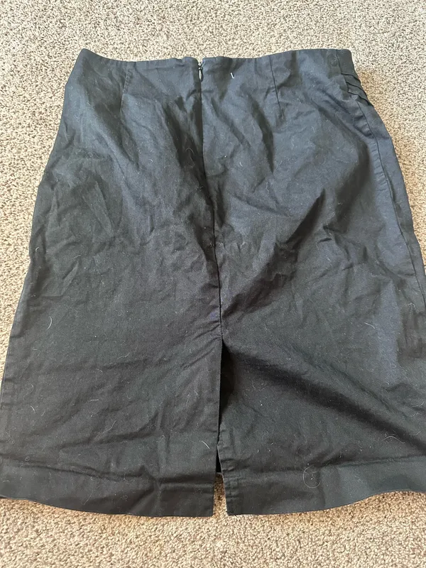 New York & Company Skirt Black Pencil Stretch Back Zip Women’s 6 - Image 3