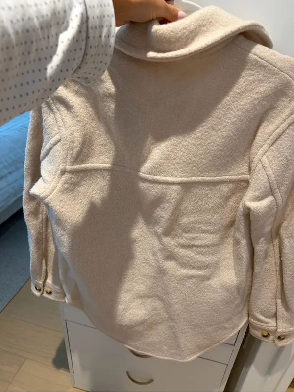 Aritzia Wilfred Free Cream Teddy Jacket - Image 6